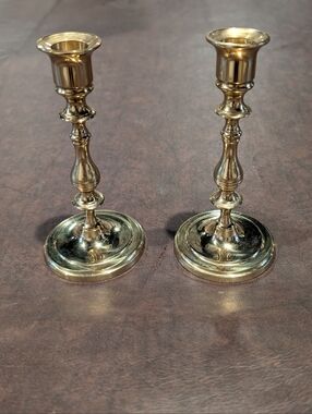 Brass Taper Candlestick Holder (Pair)